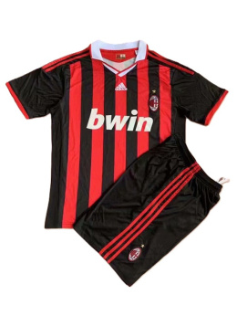 Piłkarski Komplet Dziecięcy AC Milan 2008/2009 Home Retro