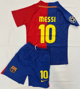 Piłkarski Komplet Dziecięcy FC BARCELONA 2008/2009 Home Retro, Messi