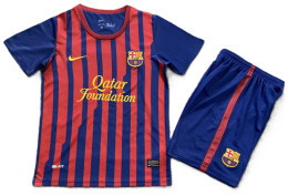 Piłkarski Komplet Strój Dziecięcy FC Barcelona 2011/2012 Home Retro, Messi