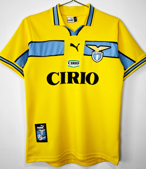 Koszulka Piłkarska Lazio Rzym 1998/1999 Away Yellow