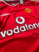 Koszulka Piłkarska Manchester United 2000/2001 Home Retro, Beckham, Scholes, Giiggs